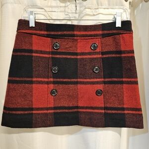 Vintage GAP Buffalo Plaid (Red and Black) Mini Skirt